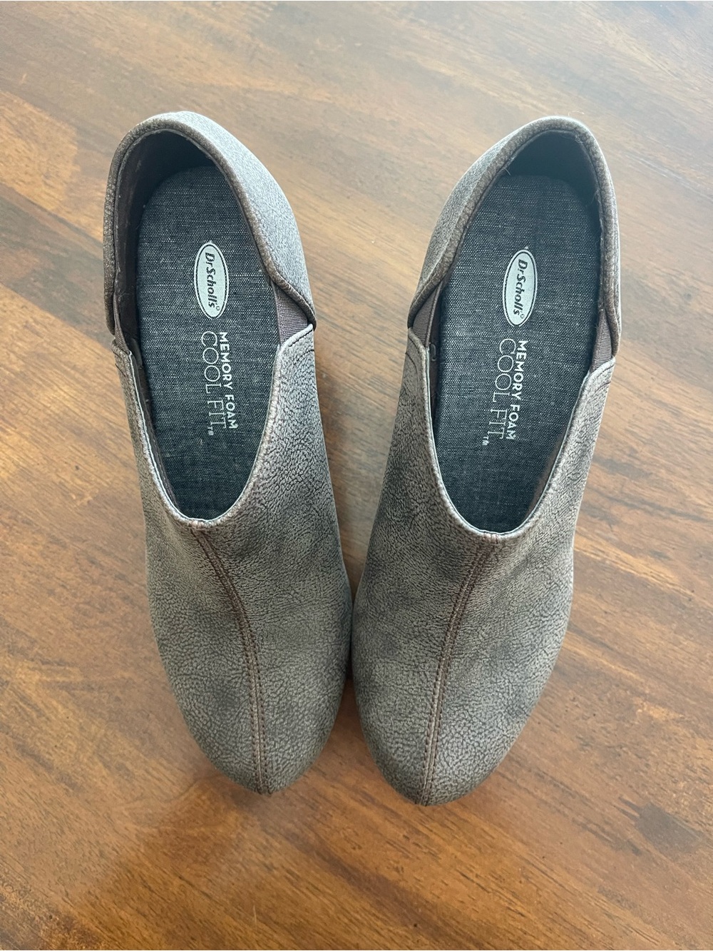 Dr. Scholl's Women's Taupe Wedge Slip-On Shoes